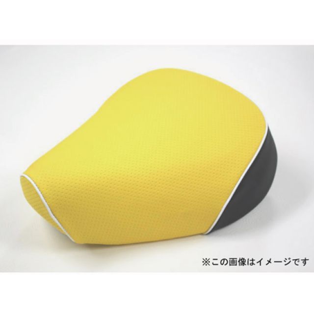 グロンドマン リトルカブ 国産シートカバー エンボスイエロー リトルカブ タイプ 被せ 仕様 白パイピング GR14HC250P20