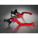 ユーカナヤ Rタイプ 可倒式 アルミ削り出しビレットレバー(レバーカラー:レッド) CBR1000RR FIREBLADE カラー 調整アジャスター:オレンジ HO019-111-0704-08(2)