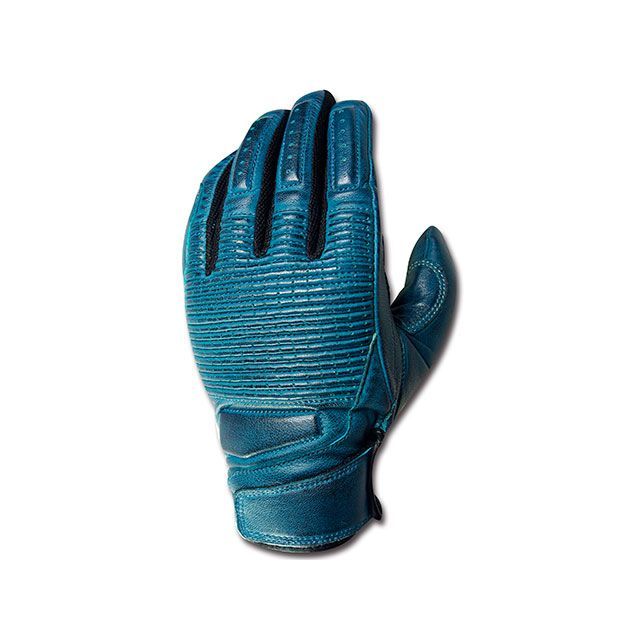 RIDEZ GIN GLOVES（Torquoise） サイズ：L RLG384 ライズ レザーグローブ バイク