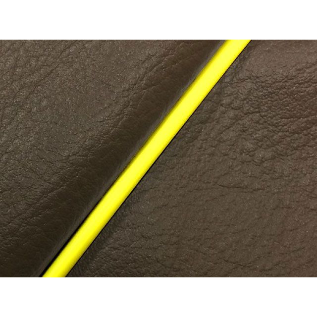 グロンドマン タクト 国産シートカバー ダークブラウン タクト タイプ 被せ 仕様 黄パイピング 型式 AF30 GR26HC500P100