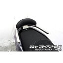 ウイルズウィン トリシティ155(2BK-SG37J)用 バックレスト付き 32φタンデムバー ブライアントタイプ トリシティ155 バックレストサイズ スモール(2)