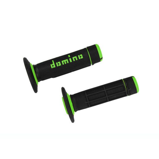 domino グリップ オンロード クロス カラー：ブラック×グリーン A02041C4440 ドミノ グリップ関連パーツ バイク 汎用