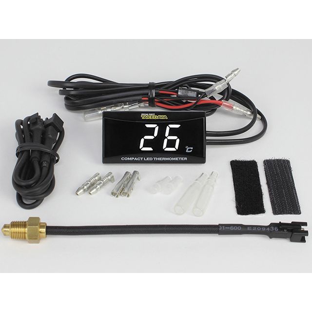SP武川 コンパクトLEDサーモメーター PT1/8温度センサー付きセット 汎用 ・05-07-0005