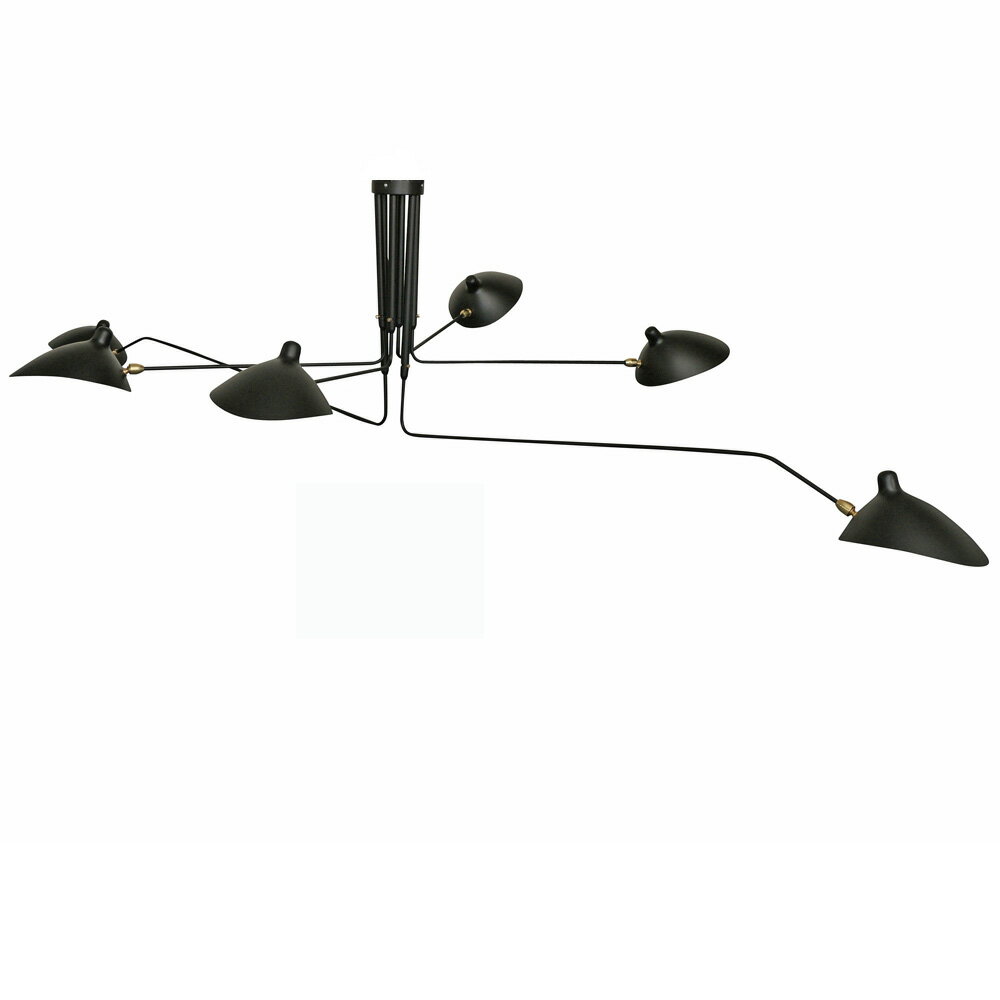 セルジュ・ムーユ SUSPENSION 6 BRAS PIVOTANTS ペンダントライト （6灯タイプ） Serge Mouille セルジュムーユ セルジュ ムーユ 照明 ライト ランプ ペンダントランプ 天井照明