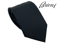 ブリオーニ ネクタイ Brioni O61D00 O8435 1000 BLACK JACQUARD SOLID TEXURED ブ...