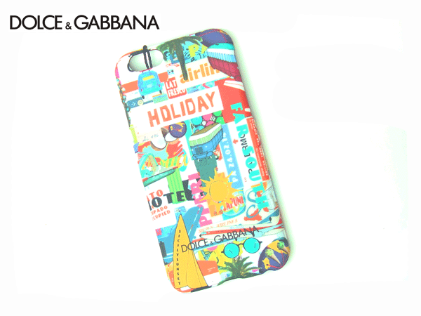 ドルチェ&ガッバーナ アイフォン6カバー DOLCE&GABBANA BP2151 AL431 8M116 ロゴ入り ホリデー絵柄 アイフォン6 iPhone6S 保護カバー アイホン6/6S ケース ドルガバ