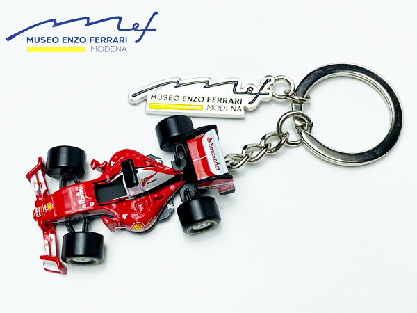 MUSEO ENZO FERRARI MODENA イタリア モデナ エンツォ フェラーリ 博物館 42770 RED MUSEO ENZO FERRARI RACING CAR KEYRING エンツォ.フェラーリ博物館 ロゴプレート 付き レーシングカー キーリング キーホルダー