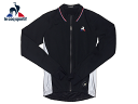 ルコック スポルティフ ブルゾン LE COQ SPORTIF 1710974 BLACK CYCLING PRO SOFTSHELL ツール.ド.フランス ロゴマーク入り ブラック メンズ フルジップアップ サイクリング プロ ソフトシェル ジャケット メンズMサイズ