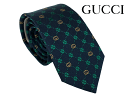 グッチ ネクタイ GUCCI 658242 4E002 4067 GUCK MC ネイビー系地 ゴールド系 インターロッキングG柄 X グリーン系 4つ葉のクローバー 格子チェック柄 ナロー ネクタイ