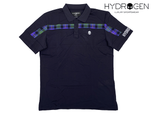 ϥɥ  ݥ HYDROGEN GOLF G00502 E08 BLUE NAVY MARINAIO TECH POLO Ƶȿ 볨  󥺸 å饤 ȥå ֥롼ͥӡ ԥ  ݥ XL