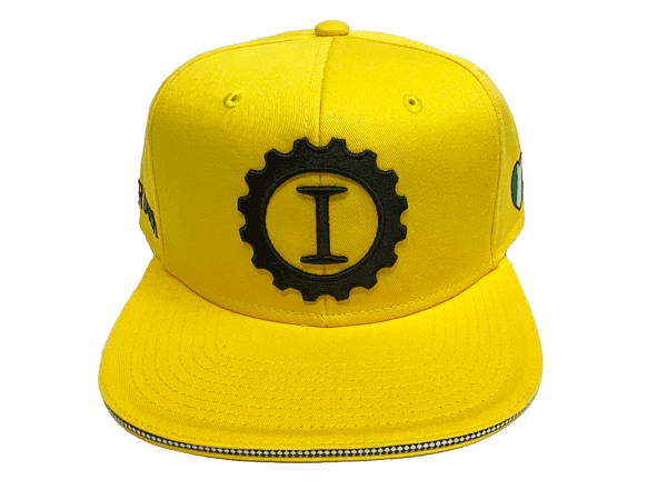 ハイドロゲン キャップ HYDROGEN LG3000 YELLOW GARAGE ITALIA CUSTOMS CAP ブラック刺繍ロゴ入り ガレージ イタリア カスタム イエロー コットン ベースボール キャップ 野球帽子