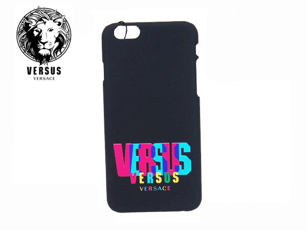 ベルサス ヴェルサーチ アイフォン6カバー VERSUS VERSACE FPL0010E FPLA FMU1 NERO+MULTICOLOR マルチカラー ロゴ入り ブラック アイフォン6 iPhone6S 保護カバー アイホン6 ケース ベルサーチ