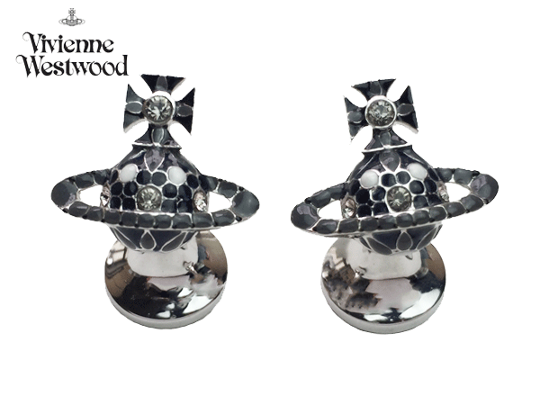 ヴィヴィアン ウエストウッド カフスボタン Vivienne Westwood BCL1841 BLACK DIAMOND MAN GABRIELLA CUFFLINKS ブラックダイヤモンド ダークカラー オーブ ガブリエラ カフリンクス カフスボタン