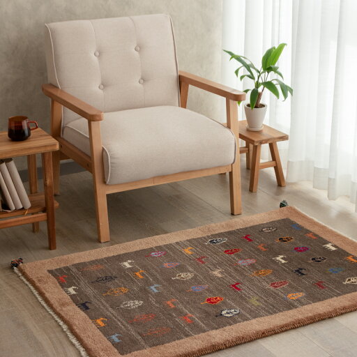 【本場イラン産】85×124cm ラグ(送料無料 手織り 天然染料 かわいい おしゃれ 絨毯 玄関 ラグ ウール100% ペルシャ ギャベ Gabbeh) 【本場イラン産】85×124cm ラグ(送料無料 手織り 天然染料 かわいい おしゃれ 絨毯 玄関 ラグ ウール100% ペルシャ ギャベ Gabbeh)