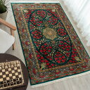 【本場イラン産】131×198cm ペルシャ絨毯 ラグサイズM(送料無料 手織り 天然染料 かわいい おしゃれ 絨毯 ラグ ウール100% ペルシャ)◆GIDE...