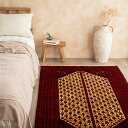 【0%OFF 楽天スーパーSALE】【ペルシャ手織り絨毯】101×185cm バルーチ産(送料無料 手織り 天然 かわいい おしゃれ 北欧 おうち時間 床暖房対応 人気 マット 絨毯 ラグ)(3)