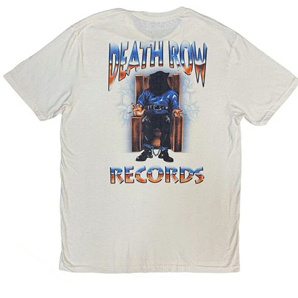 (デス・ロウ・レコード) Death Row Records オフィシャル商品 ユニセックス Execution Colour Fill Tシャツ バックプリント 半袖 トップス 【海外通販】
