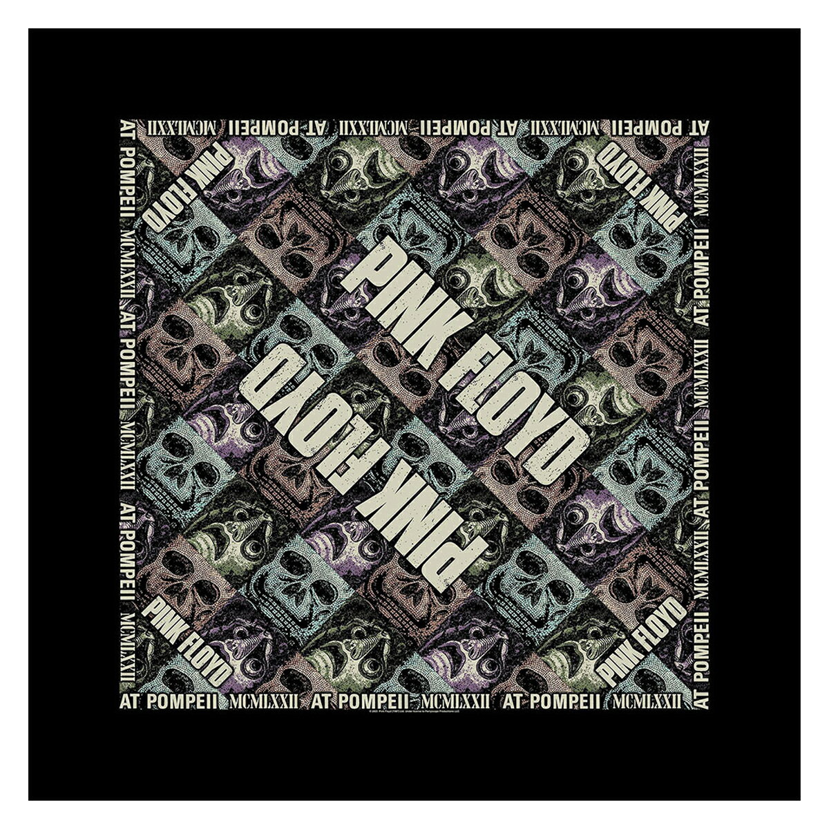 (ピンク・フロイド) Pink Floyd オフィシャル商品 ユニセックス Mosaic バンダナ ハンカチ 【海外通販】