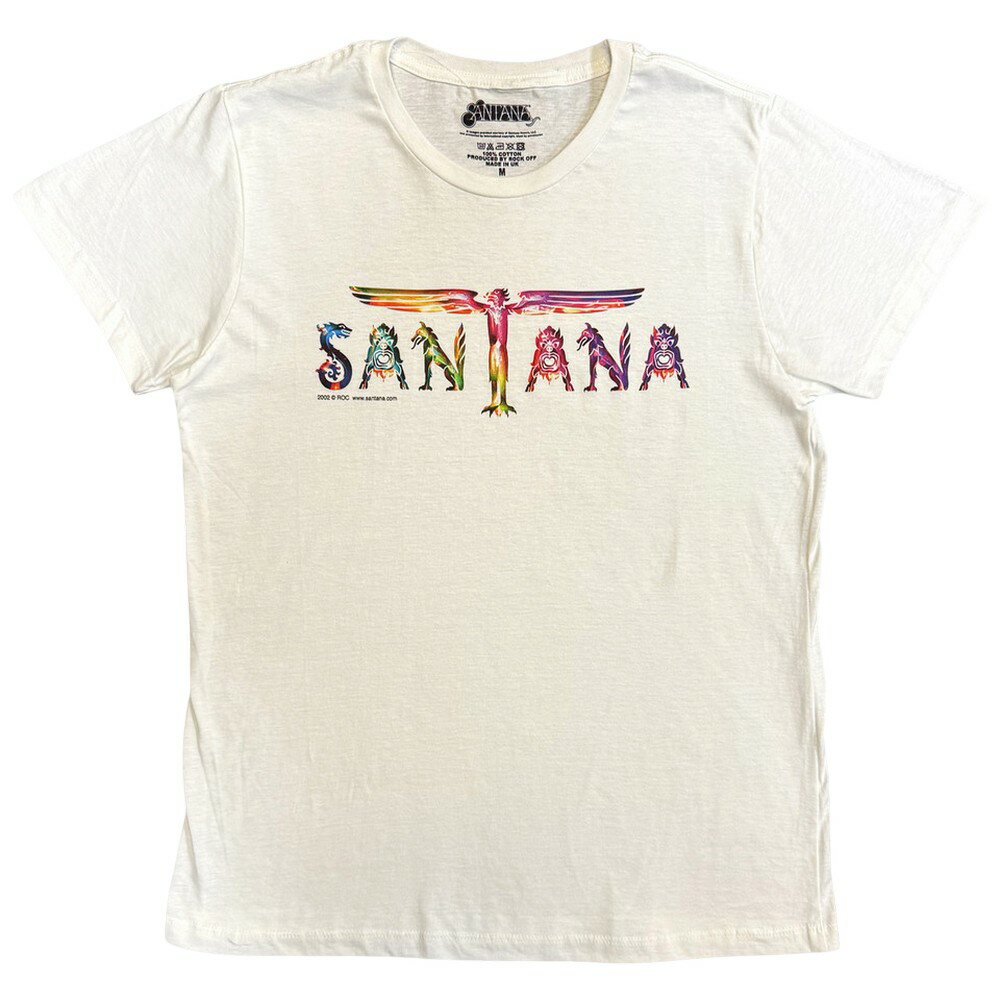 (サンタナ) Santana オフィシャル商品 ユニセックス Angel Wings Tシャツ ロゴ 半袖 トップス 【海外通販】