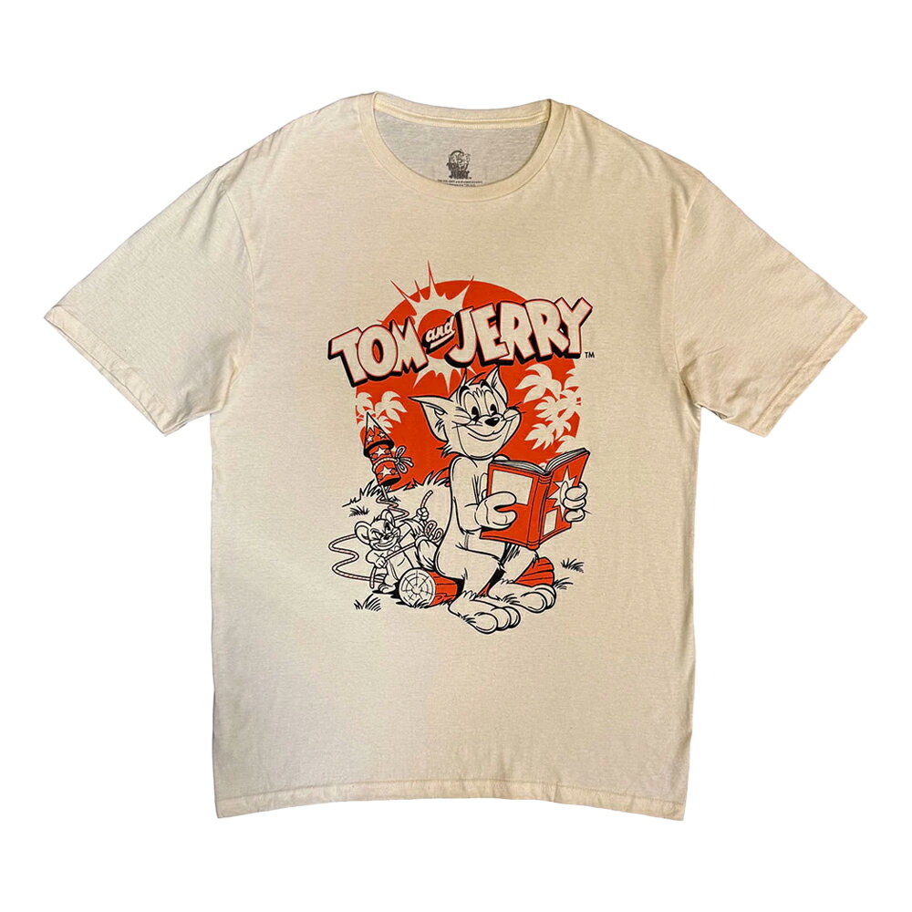 (トムとジェリー) Tom and Jerry オフィシャル商品 ユニセックス Rocket Tシャツ 半袖 トップス 【海外通販】