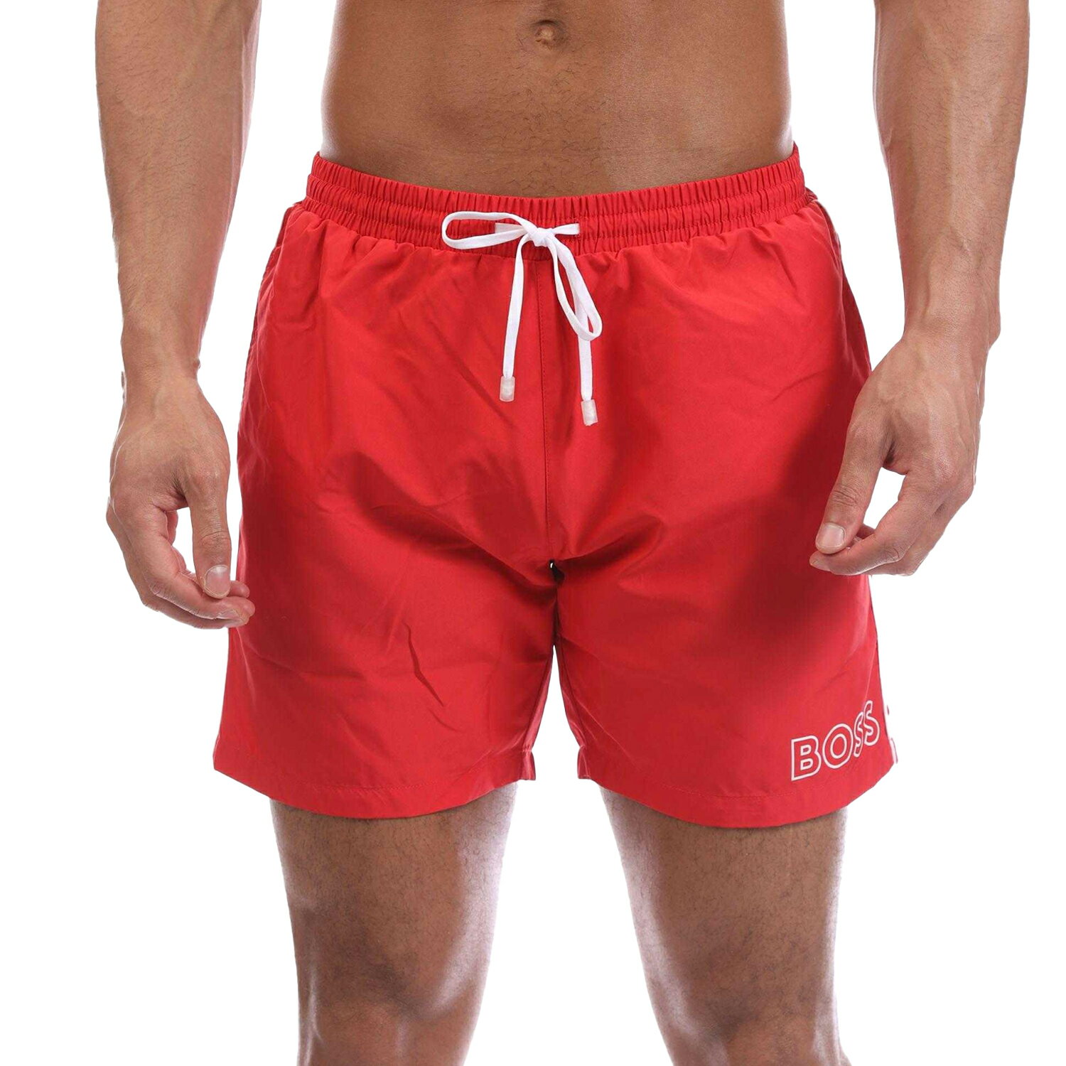 (ボス) Boss メンズ ロゴ スイムパンツ スイムショーツ 水着 海パン 【海外通販】