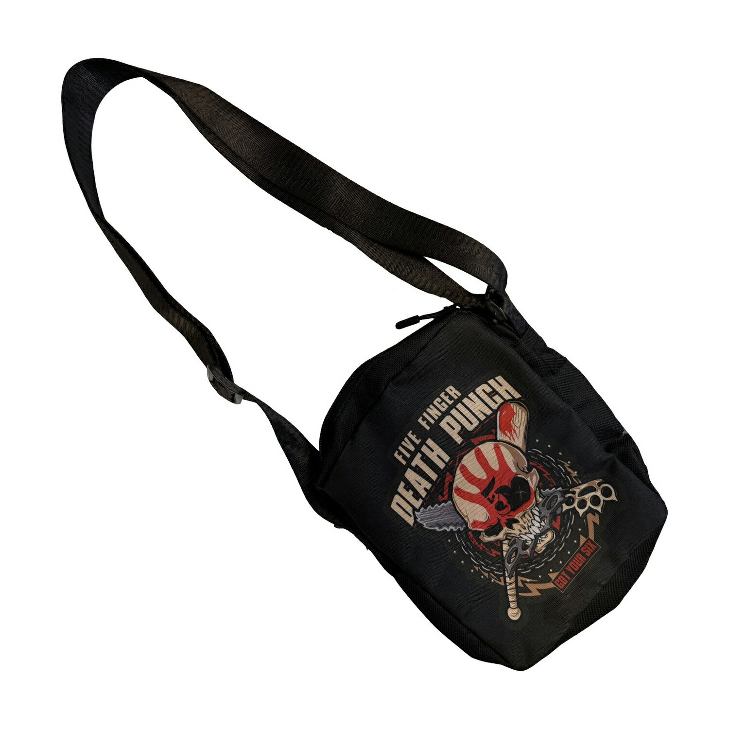 (ファイヴ・フィンガー・デス・パンチ) Five Finger Death Punch オフィシャル商品 Got Your Six クロスボディーバッグ ショルダーバッグ かばん 【海外通販】