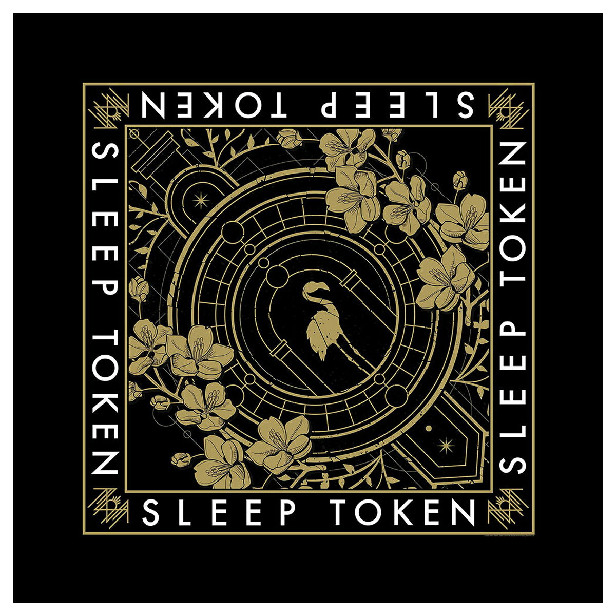 (スリープ・トークン) Sleep Token オフィシャル商品 ユニセックス Even In Arcadia バンダナ クレスト ハンカチ 【海外通販】