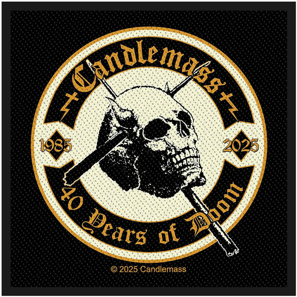 (キャンドルマス) Candlemass オフィシャル商品 40th Anniversary ワッペン パッチ 【海外通販】