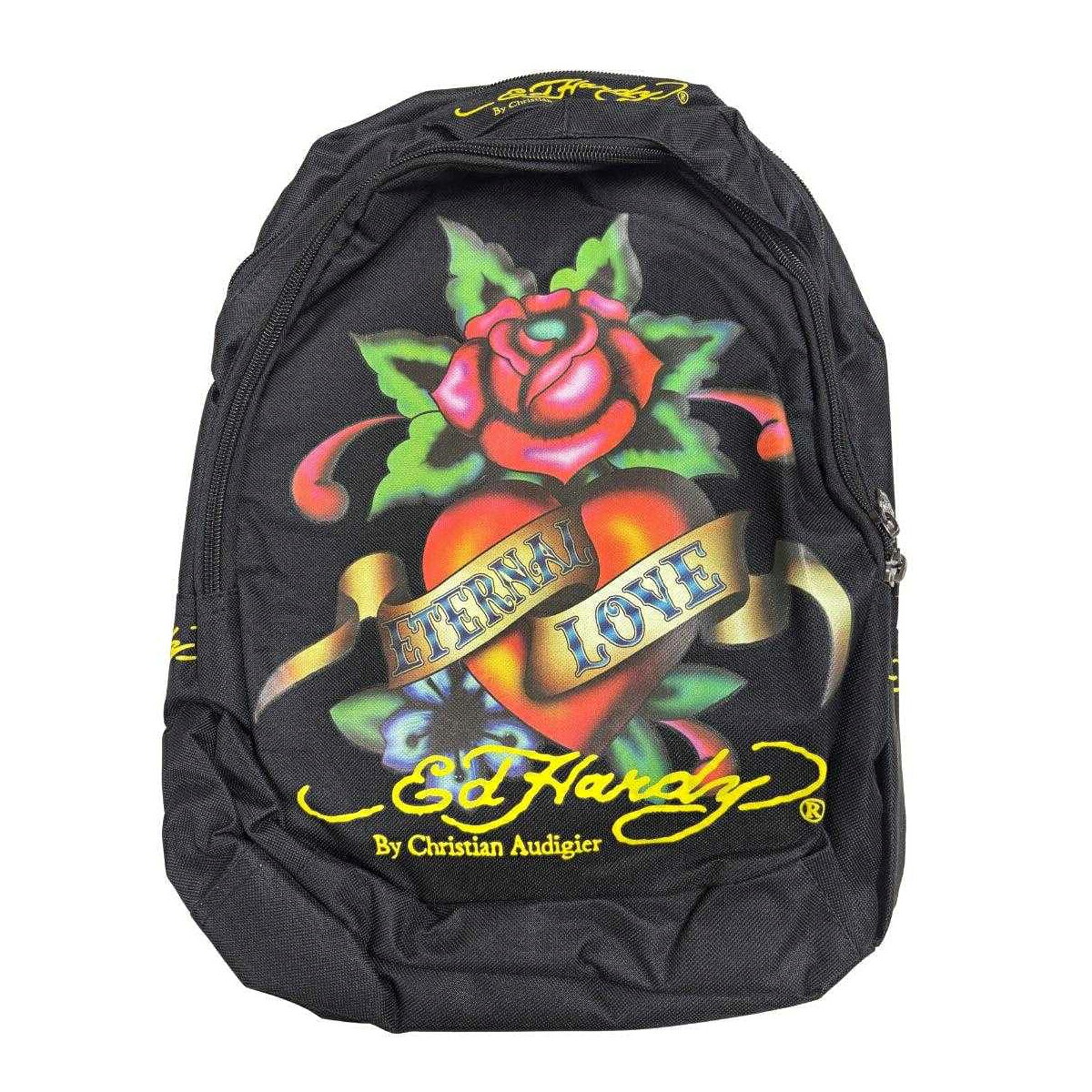 Ed Hardy 赤 リュック NEWYORK刺繍 Ed Hardy エドハーディーリュック 