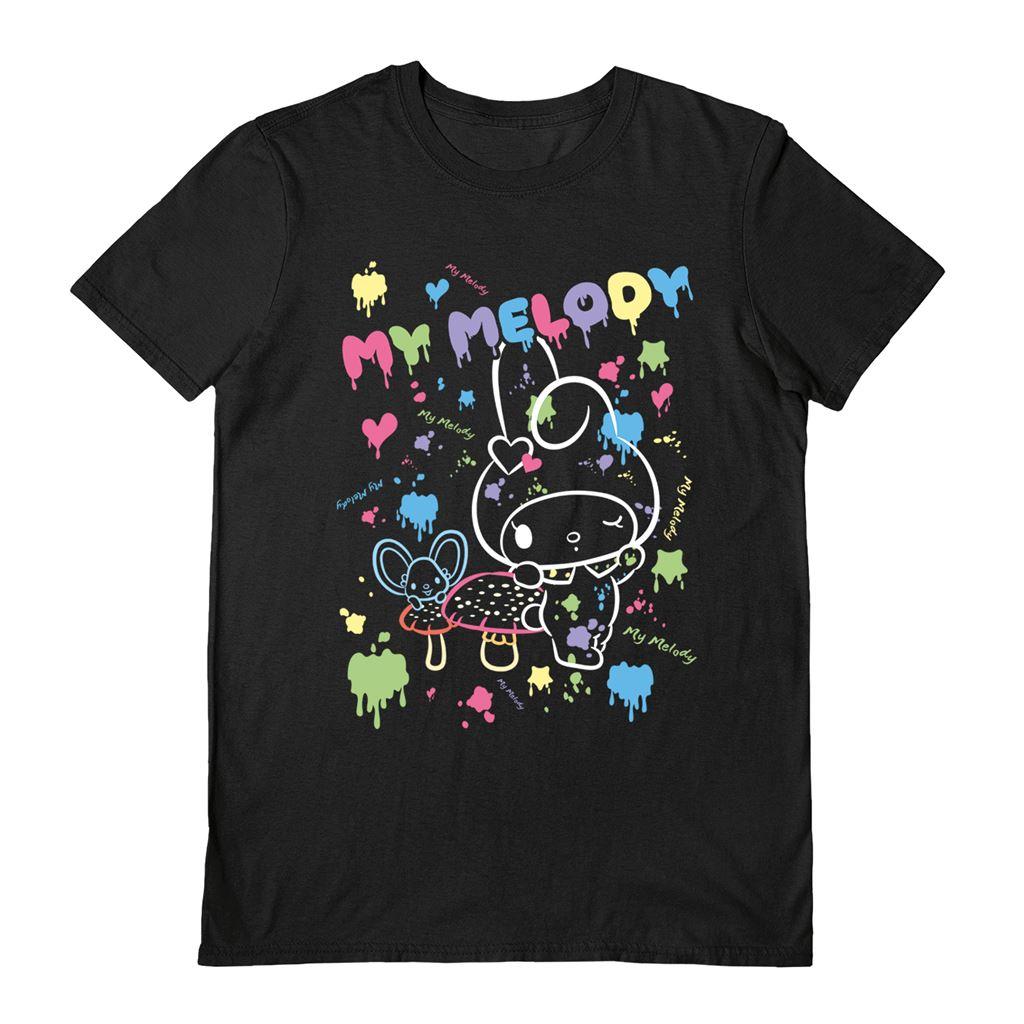 (マイメロディ) My Melody オフィシャル商品 ユニセックス Paint Tシャツ 半袖 トップス 【海外通販】