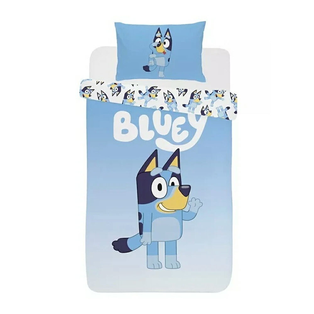 (ブルーイ) Bluey オフィシャル商品 キッズ・子供用 Wave 掛け布団カバー・枕カバーセット 【海外通販】