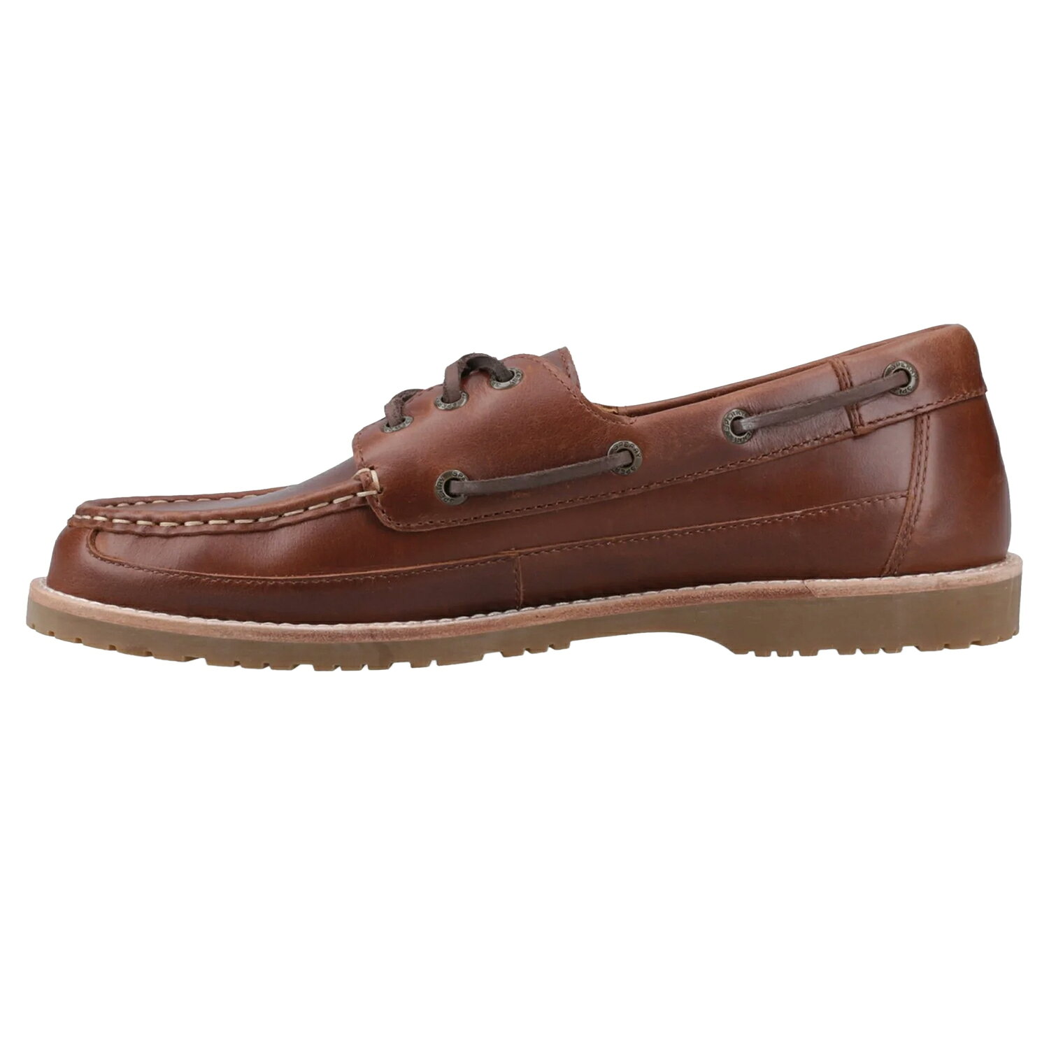 (スペリー) Sperry メンズ ロゴ デッキシューズ レザー ボートシューズ 紳士靴 スリッポン シューズ 【海外通販】