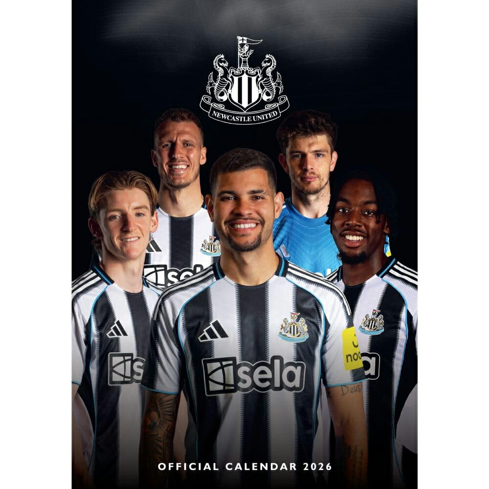 ニューカッスル・ユナイテッド フットボールクラブ Newcastle United FC オフィシャル商品 2026 カレンダー クレスト ウォールカレンダー 【海外通販】