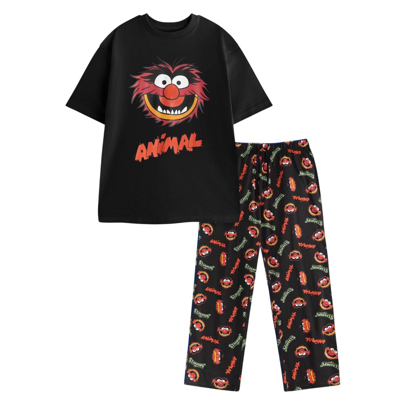 (ザ・マペッツ) The Muppets オフィシャル商品 メンズ アニマル パジャマ 半袖 上下セット 【海外通販】