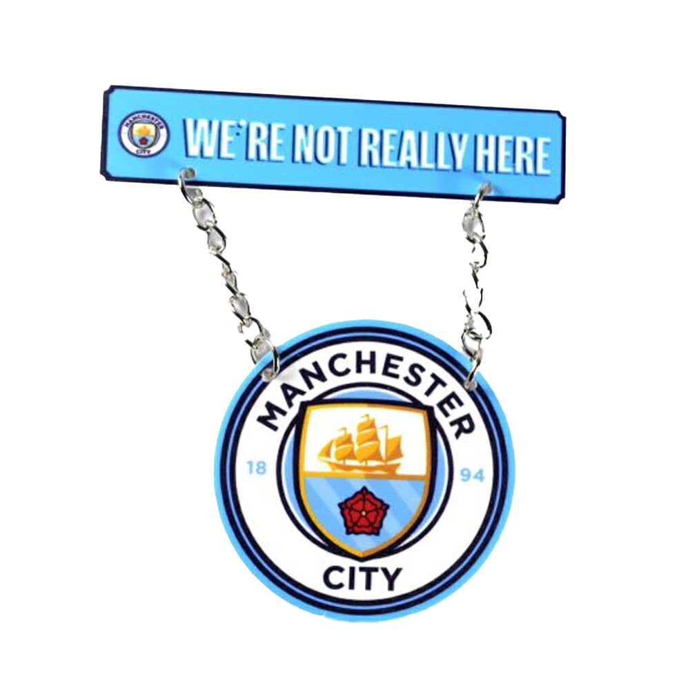 マンチェスター・シティ フットボールクラブ Manchester City FC オフィシャル商品 吊り下げ ストリートサイン フリッジマグネット 冷蔵庫 磁石 (1個) 