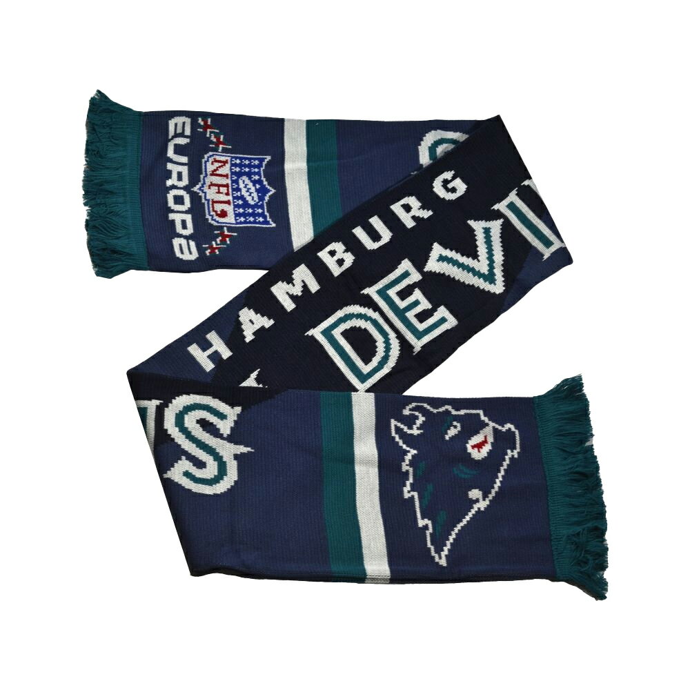 (ハンブルク・シーデビルズ) Hamburg Sea Devils オフィシャル商品 ユニセックス UEFA Europa League マフラー サポーター ストライプ スカーフ 【海外通販】