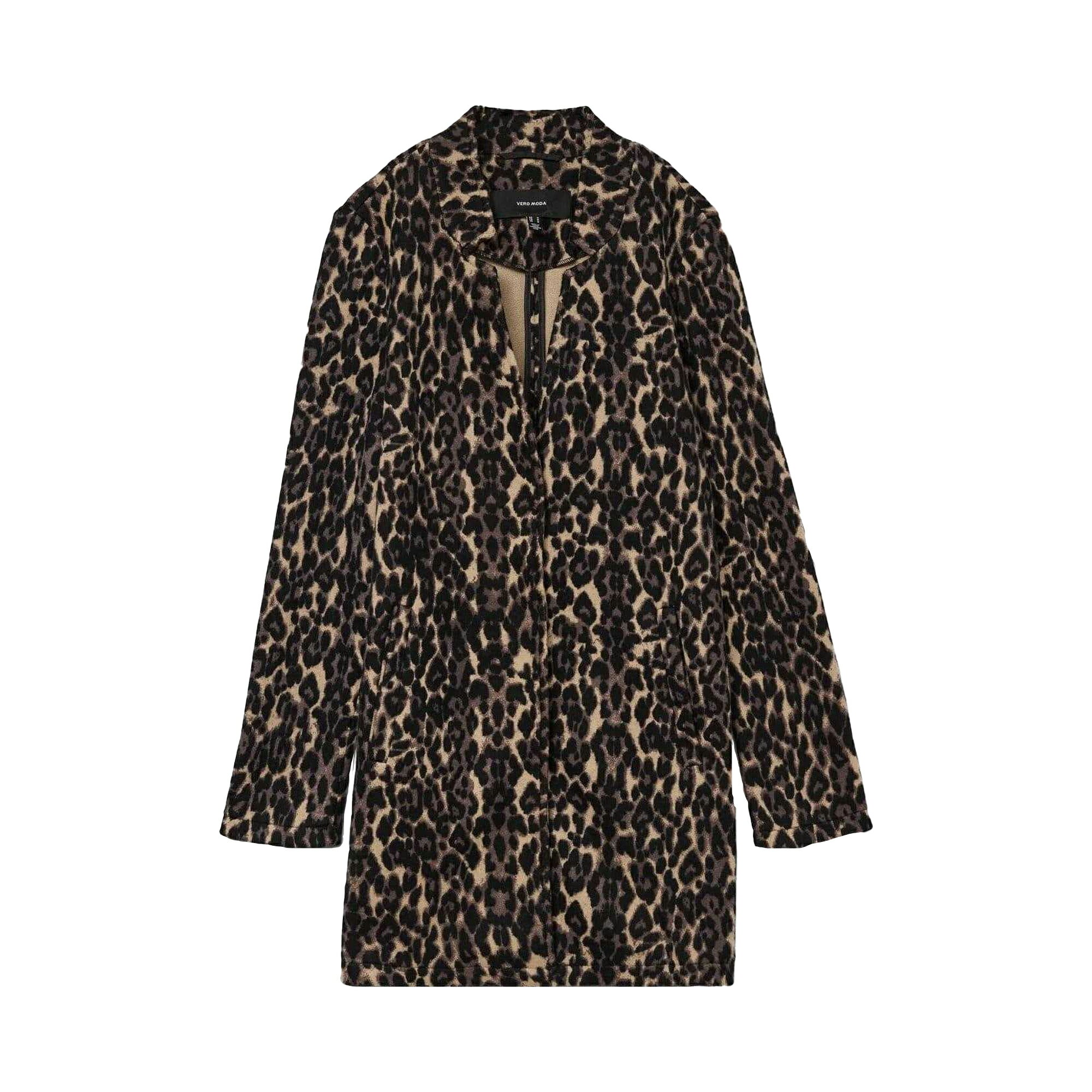 (ヴェロモーダ) Vero Moda レディース Katrine レオパードプリント 起毛 ジャケット アウター 【海外通販】