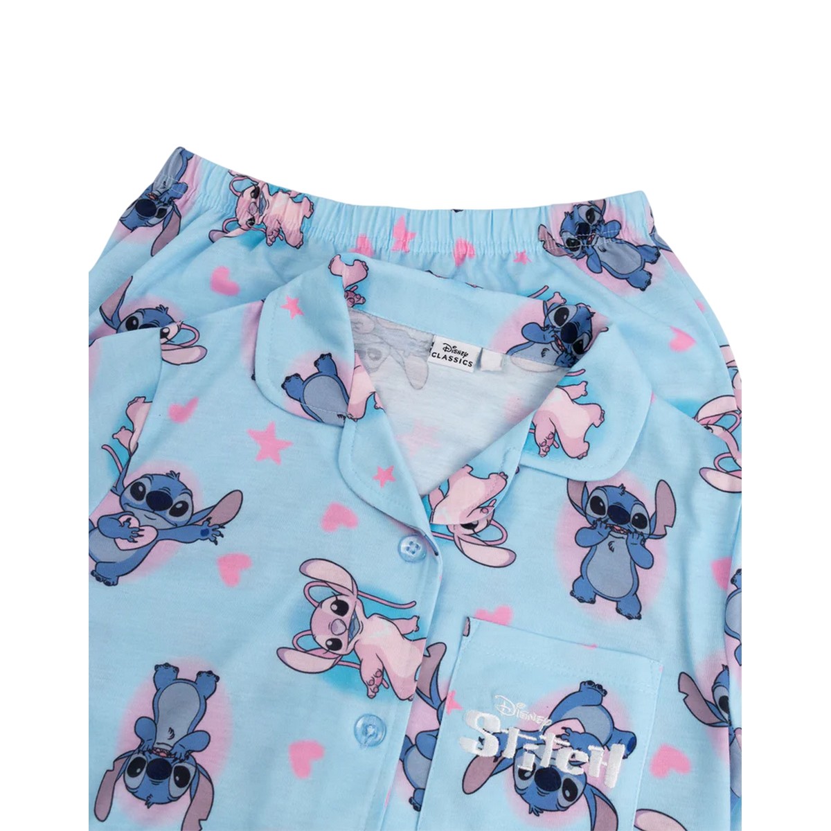 (リロ・アンド・スティッチ) Lilo & Stitch オフィシャル商品 キッズ・子供 ガールズ パジャマ キャラクター 長袖 上下セット 【海外通販】