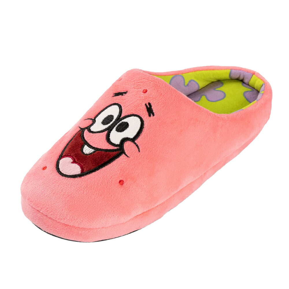 (スポンジ・ボブ オフィシャル商品) SpongeBob SquarePants ユニセックス パトリック・スター スリッパ ルームシューズ 室内履き 【海外通販】