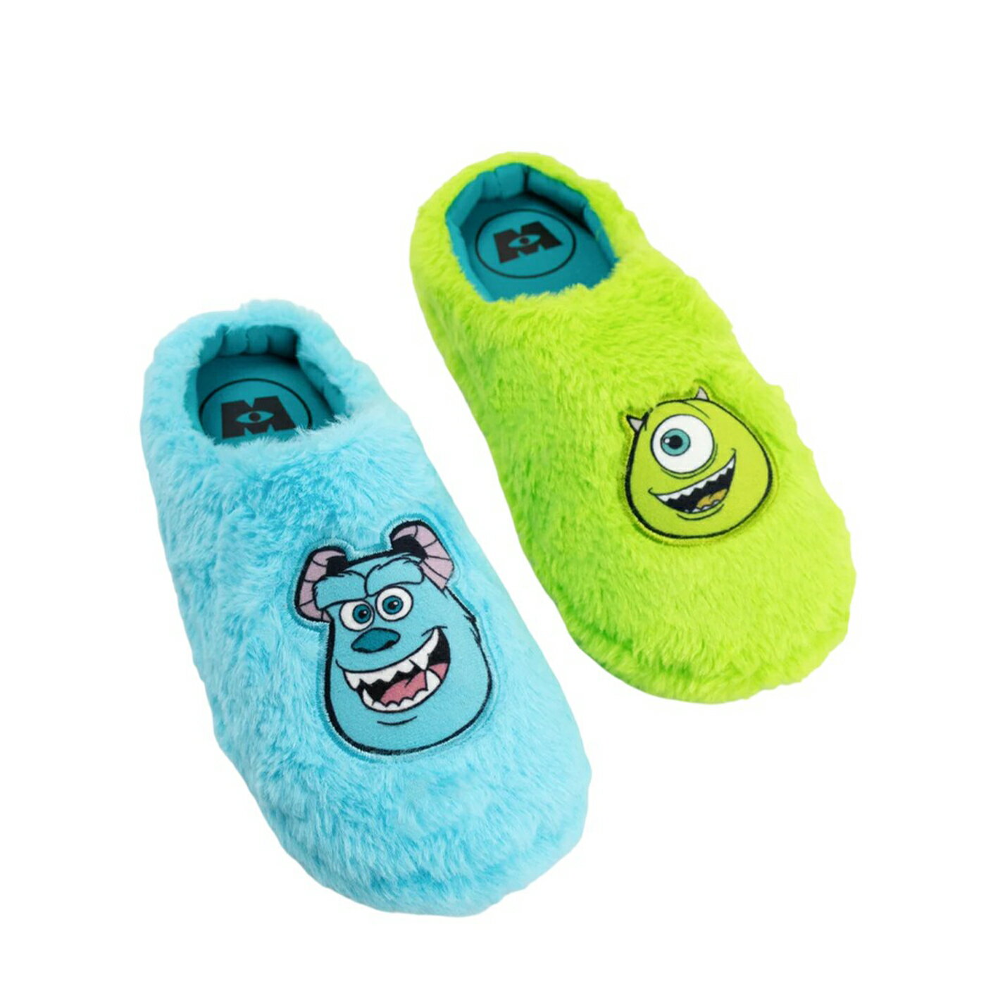 (モンスターズ・インク) Monsters Inc オフィシャル商品 ユニセックス Mike & Sulley スリッパ 室内履き ルームシューズ 