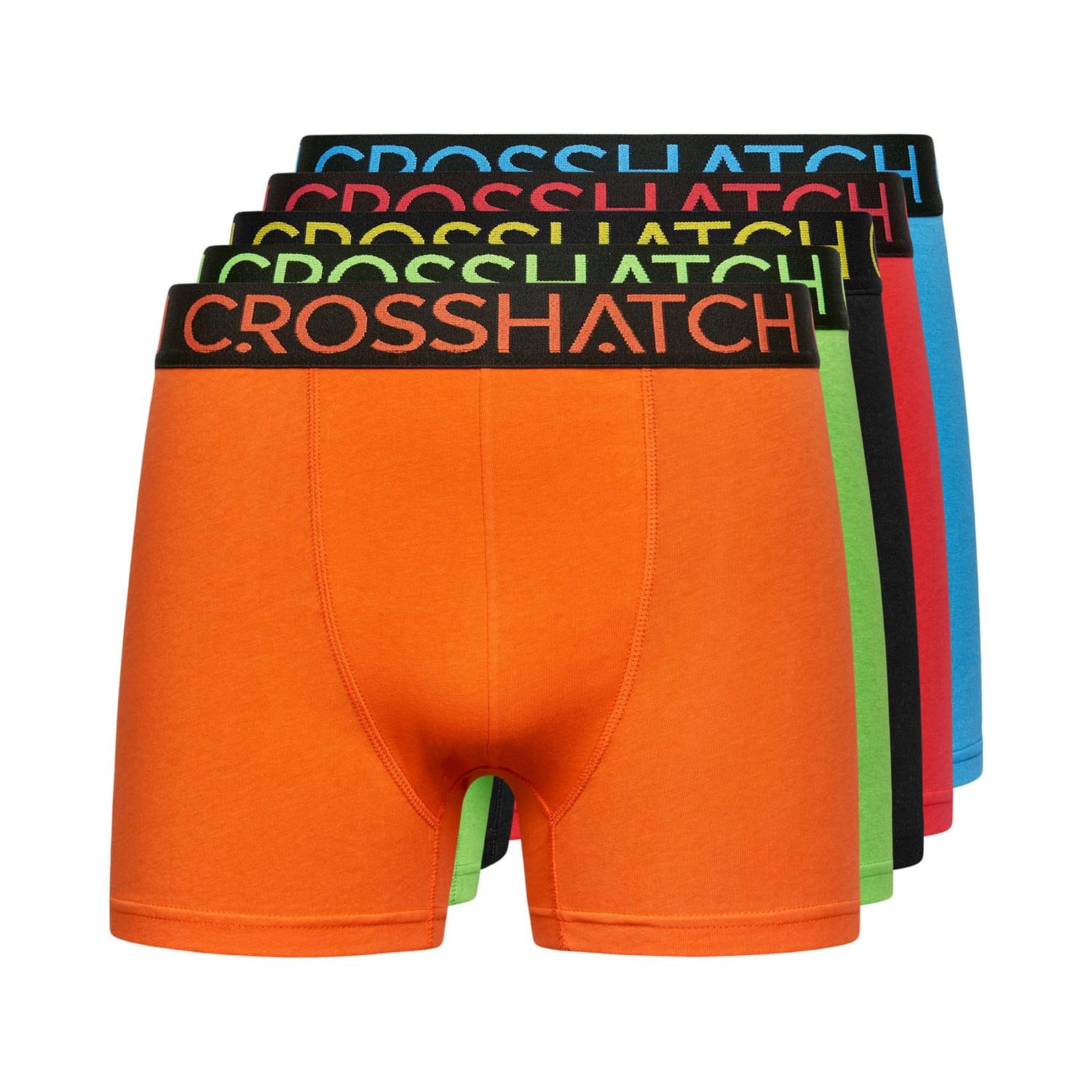 (クロスハッチ) Crosshatch メンズ Highlighter ボクサーショーツ 下着 パンツ セット (5枚組) 【海外通販】