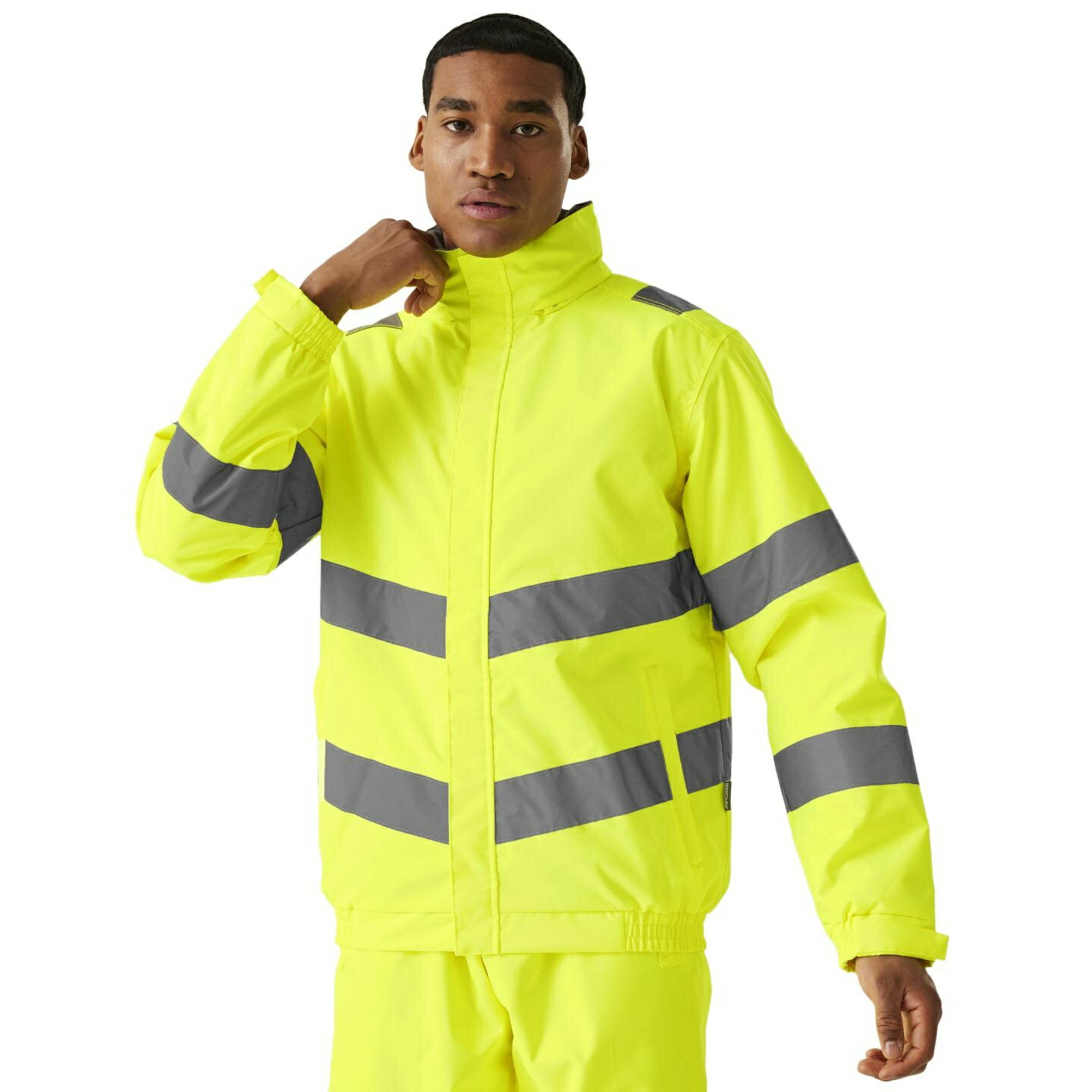 Rakuten - (レガッタ) Regatta Professional メンズ Pro コントラクト 高視認性 夜光/蛍光/光反射 ハイビズ ジャケット Dover ユニフォーム 作業服 【海外通販】