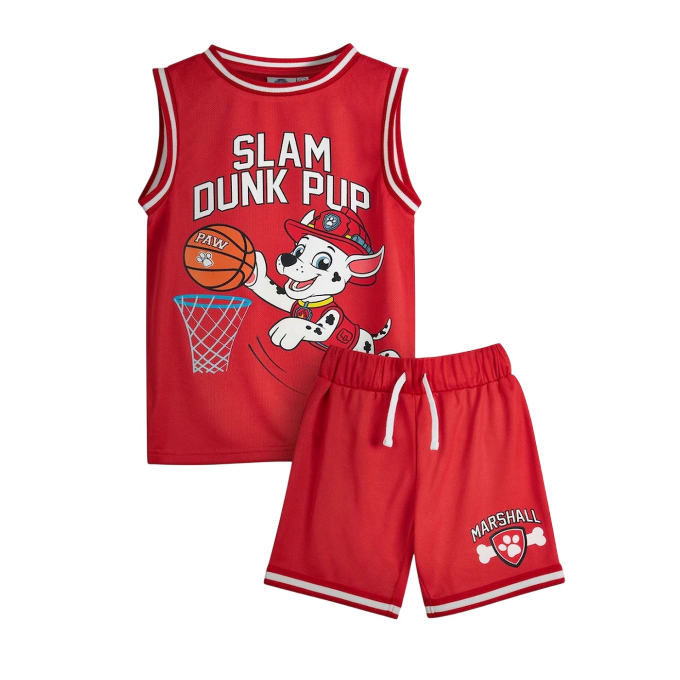 (パウ・パトロール) Paw Patrol オフィシャル商品 キッズ・子供 ボーイズ マーシャル タンクトップ バスケットボール 半ズボン 袖なし トップス 【海外通販】