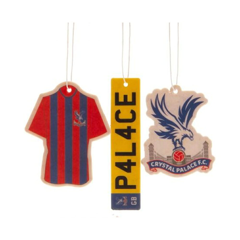 クリスタル・パレスFC フットボールクラブ Crystal Palace FC オフィシャル商品 エアーフレッシュナー カーアクセサリー (3個組) 【海外通販】