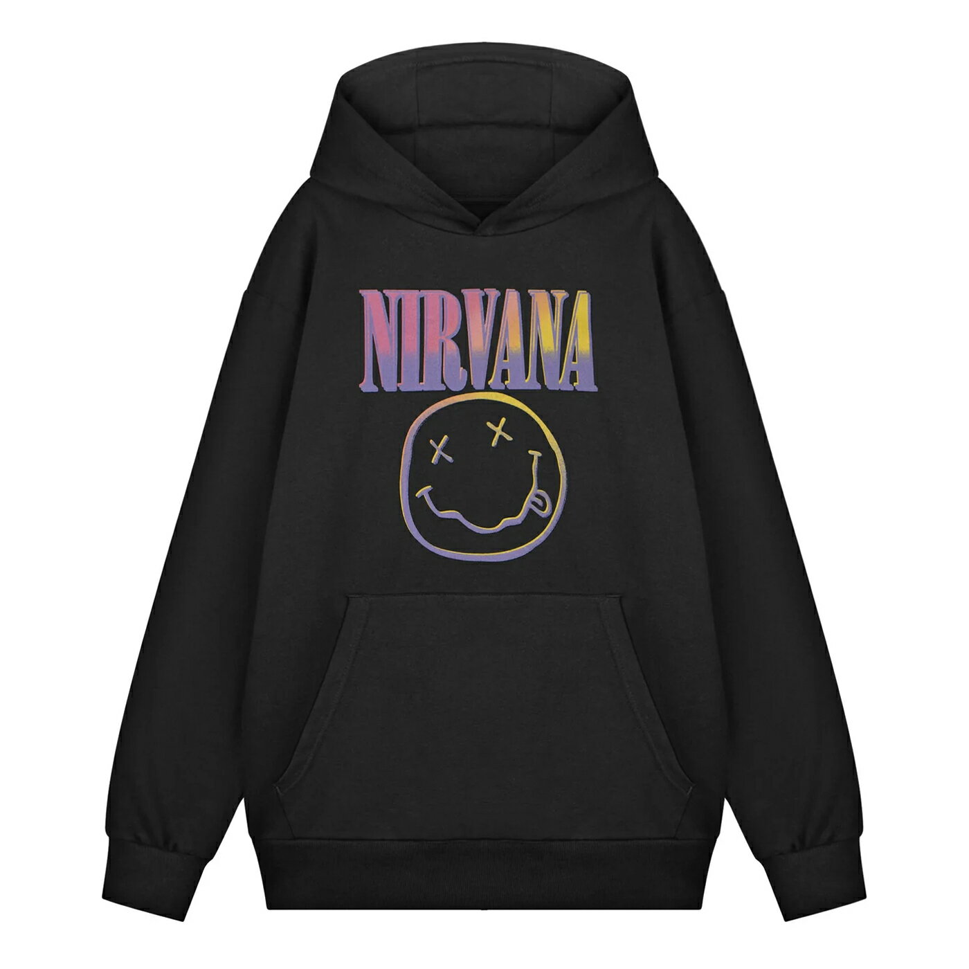 Sweat - (ニルヴァーナ) Nirvana オフィシャル商品 ユニセックス Sunset パーカー ロゴ フード付き トレーナー 【海外通販】