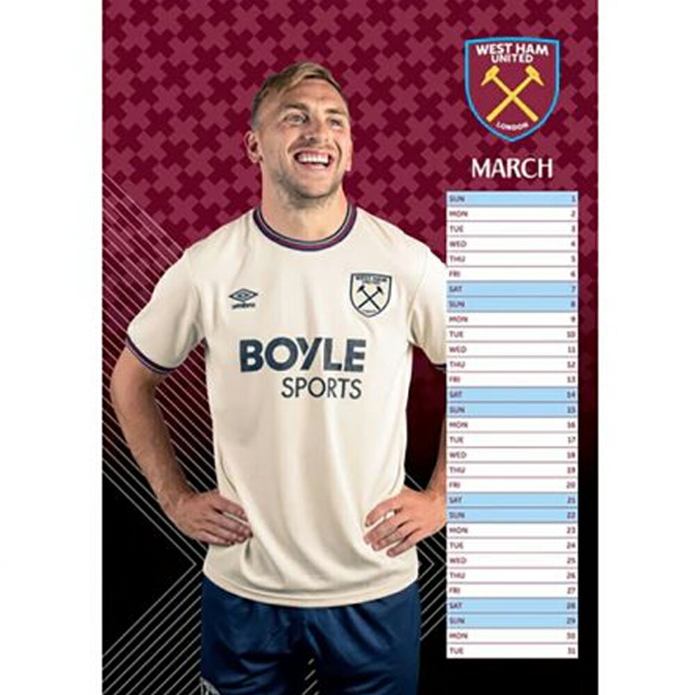 �������ȥϥࡦ��ʥ��ƥå� �եåȥܡ��륯��� West Ham United FC ���ե�����뾦�� 2026 A3 �������륫������ �ڳ������Ρ�