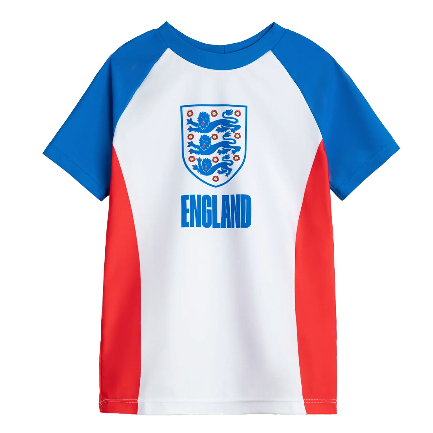 (イングランド) England オフィシャル商品 キッズ・子供 ボーイズ 水着 スイムトップ 半袖 スイムウェア 【海外通販】