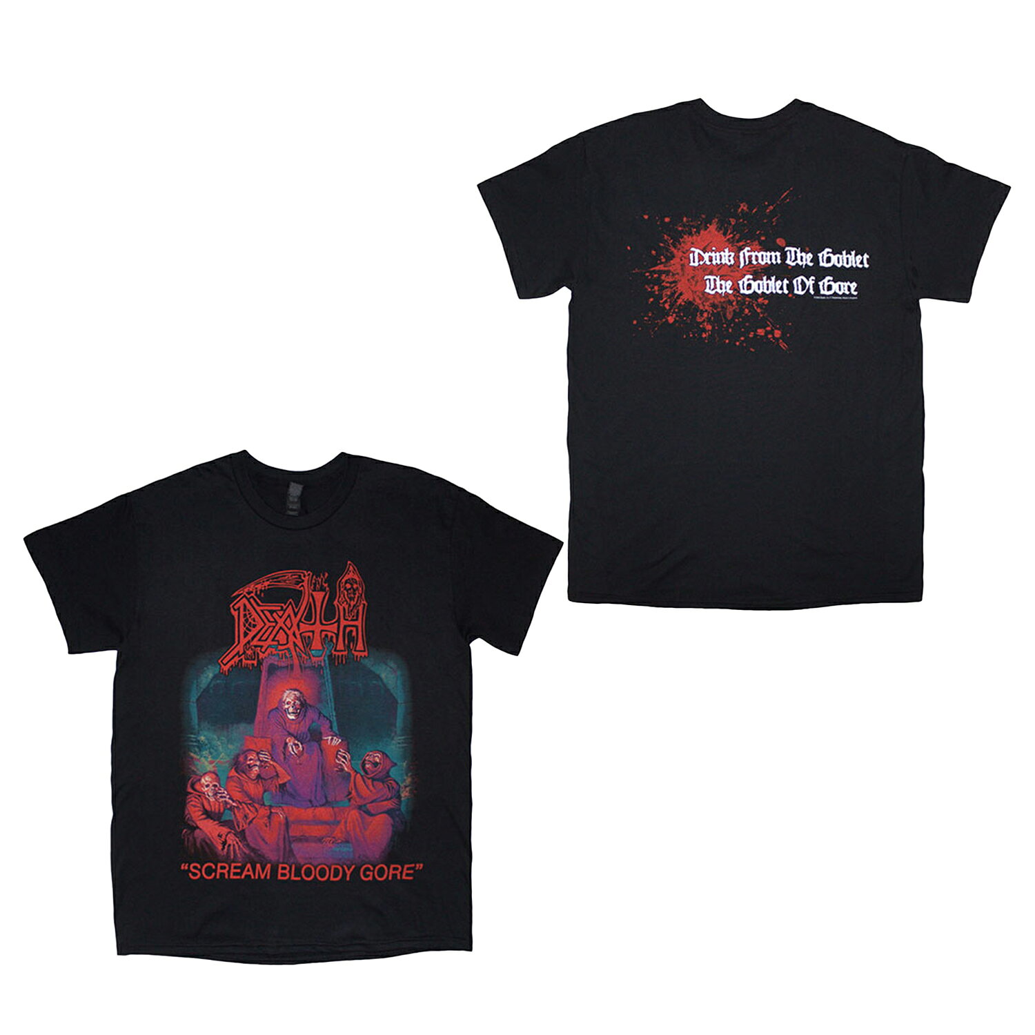 (デス) Death オフィシャル商品 ユニセックス Scream Bloody Gore Tシャツ 半袖 トップス 【海外通販】