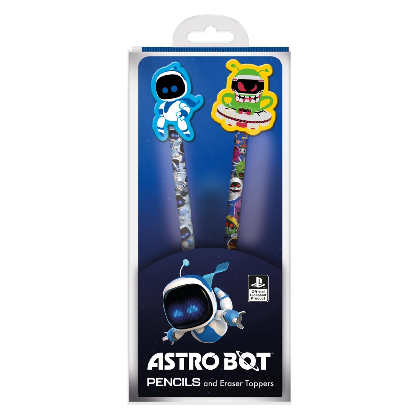 Rakuten - (アストロボット) Astro Bot オフィシャル商品 アストロボット＆ネビュラックス キャラクター マスコット 消しゴム付き鉛筆 2本入り 【海外通販】