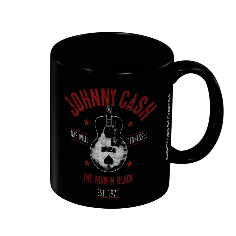 (ジョニー・キャッシュ) Johnny Cash オフィシャル商品 Man In Black マグ マグカップ コップ 325ml 【海外通販】